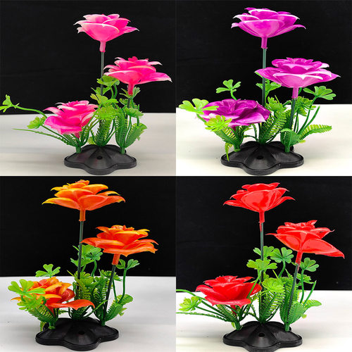 仿真花草塑料玫瑰摆件