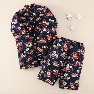 老太太棉服奶奶妈妈棉袄 老年人加厚修身 纯手工棉花棉衣棉裤 女冬装