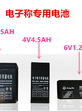 电子秤电池耀华友声衡之宝樱花英展安衡电子称专用电池6v4V4.5AH