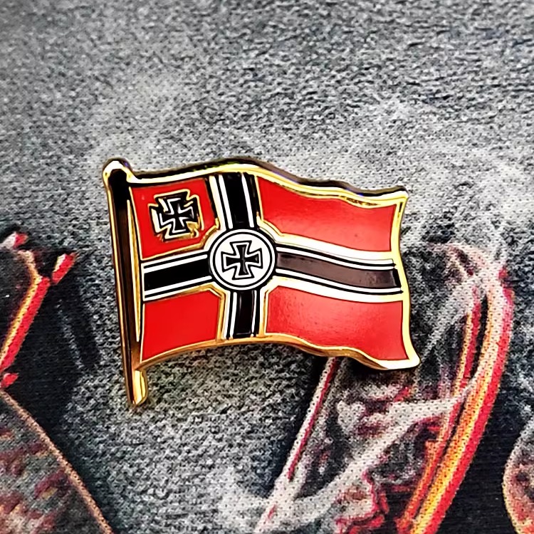 德意志十字红旗胸针马刺针