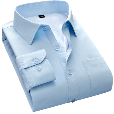 冬季商务休闲打底加绒加厚衬衫