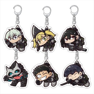 6cm怪兽8号钥匙链亚克力日比野卡夫卡鸣海弦钥匙扣挂件动漫周边