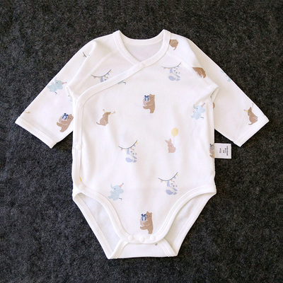 新生儿纯棉长袖无骨包屁衣