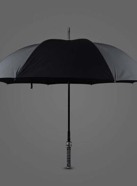 动漫晴雨伞复古侠客太阳伞武士黑色刀剑伞长柄超大伞未开刃
