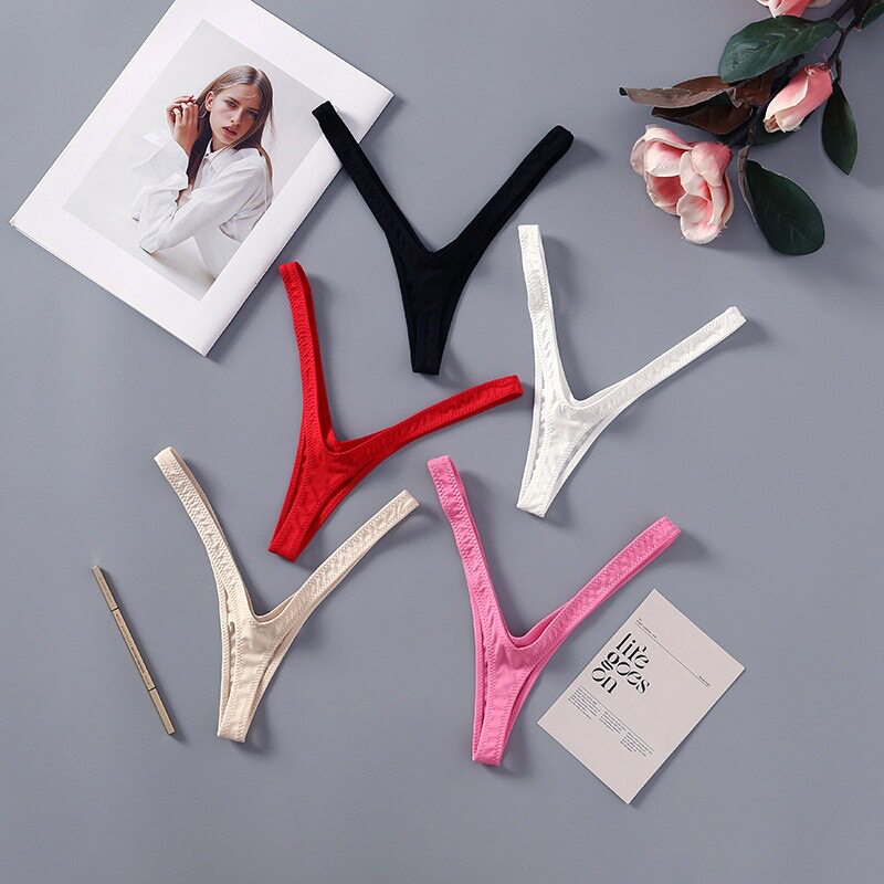 美纯菲高开叉深v丁字裤女内欧美式性感v形内裤v字低腰紧身v型窄边