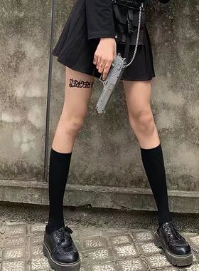 长筒袜子女过膝丝袜春夏薄夏季高筒黑色性感
