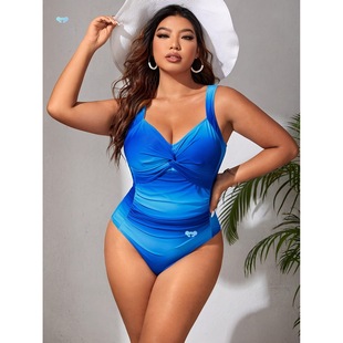 Gradient Color Swimsuit Plus Size Gradient Color One piece