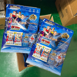 正版授权2025-26 Topps 欧冠 Match Attax 巨量包巨星包卡牌周边