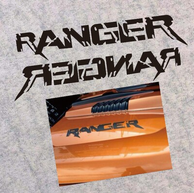 ford皮卡装饰狂野个性英文车贴