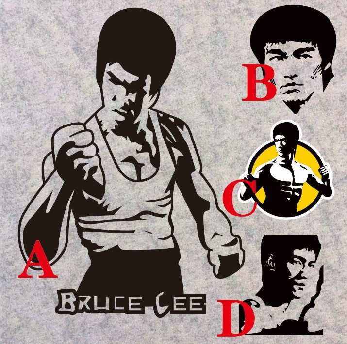 汽车改装反光车贴李小龙 请勿触碰打碟钢铁侠dj酒吧笔记本贴