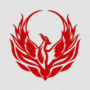 火凤凰 汽车改装装饰反光防水车贴花 车身车尾创意贴纸贴画