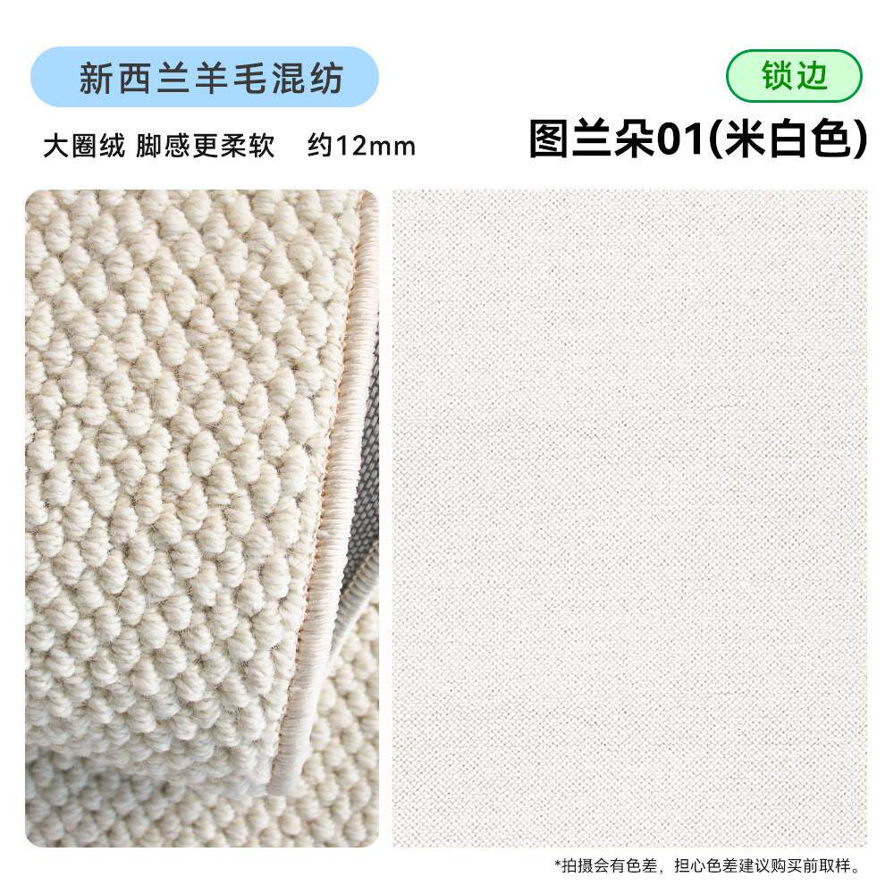 批发羊毛地毯客厅茶几毯菠萝圈卧室地毯简约时尚高级感纯色现货