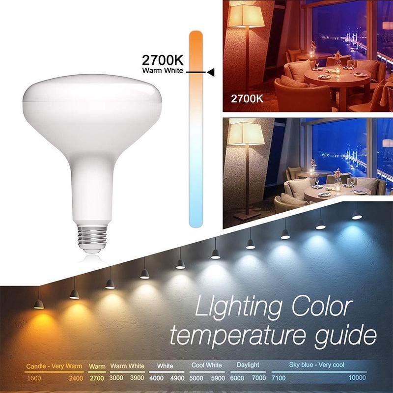 北美蘑菇灯br30球灯泡可调光压铸铝外壳br40灯球e26灯头无蓝光灯,家装灯饰光源,LED球泡灯,淘宝优惠券,粉丝福利购,淘宝优惠卷