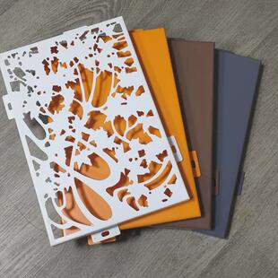 铝单板幕墙外墙面装饰户外冲孔氟碳板造型弧形铝板铝合金街道改造