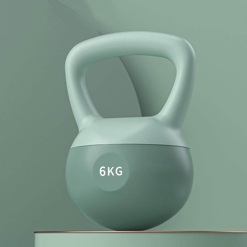 软壶铃女士5kg哑铃家用提壶健身软体壶铃深蹲练翘臀力量训练器材