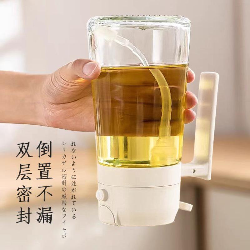 油壶喷倒两用喷油壶厨房喷油瓶雾化家用玻璃按压式油喷壶一体油瓶