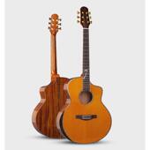 41寸单板吉他guitar亮光擦色吉他40寸民谣木吉他jita面单无标无牌