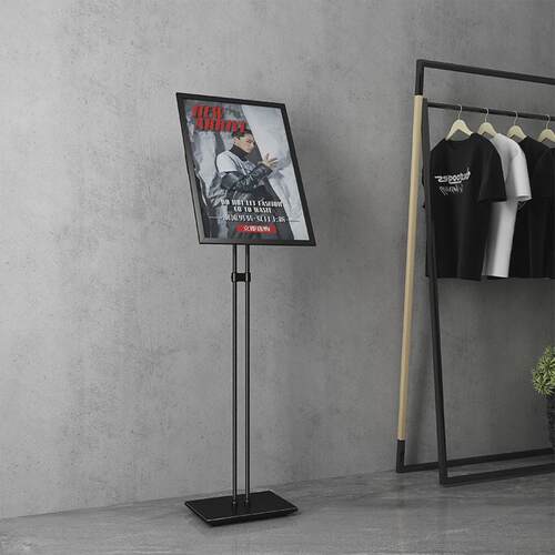 立牌展示牌不锈钢商场pop指示牌立式广告牌A3A4展示架迎宾导向牌
