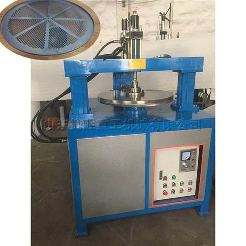 厂家直销不锈钢板旋圆盘机电机罩边卷边机圆形桌面压边机