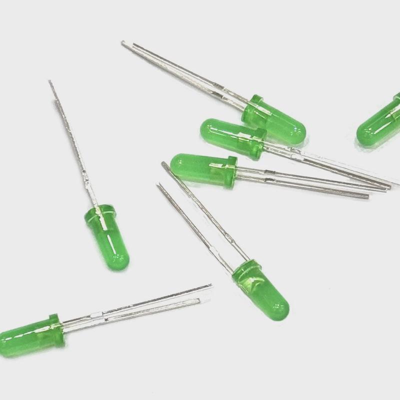热销F3圆头绿发普绿长胶体8.5mm高胶体led插件发光二极管F3指示灯