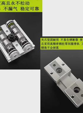 气滑轨可气缸hdf1212hdf1224hdf1616hdf1632hdf2040立平行夹