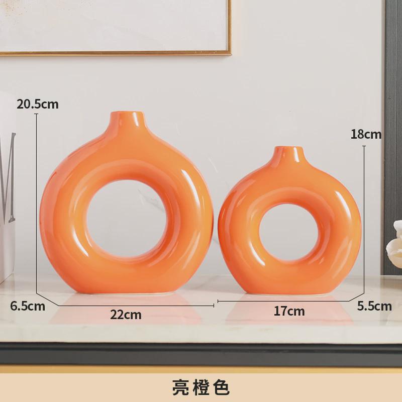 现代家装艺术玄关酒店服装展厅装饰电视柜花瓶摆件酒柜北欧创意