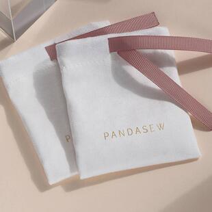 绒布袋抽绳礼品袋鹿皮绒束口袋首饰收纳袋可包装饰品袋印logo珠宝