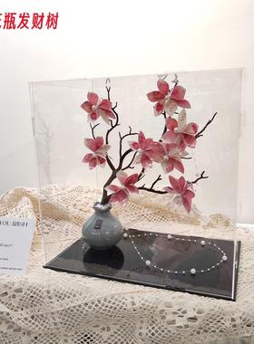 高档发财树有钱花束全套材料包永生花情人节网红礼物花盒生日惊喜