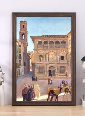 hx实木白色画框装裱客厅挂墙卡纸大相框定制a3a4开8k外任意框架