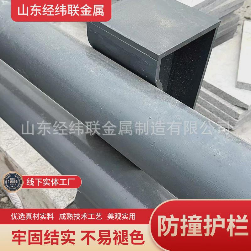 桥梁防撞护栏厂家q235b碳钢喷塑灯光栏杆河道景观两侧防护栏杆