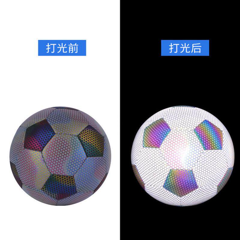5号训练足球夜光机缝发光足球比赛反光足球学校培训足球批发