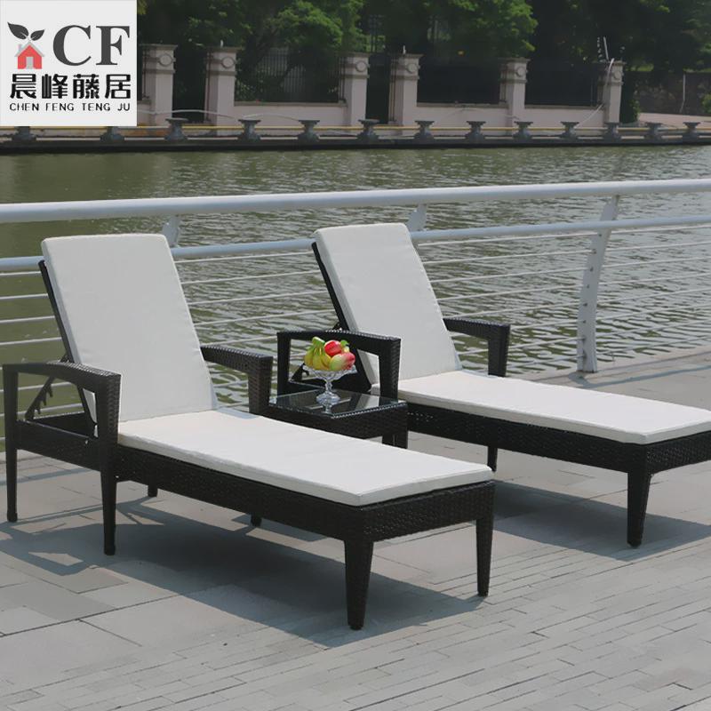 躺椅家用户外休闲可旋转沙发躺床家具室外泳池沙滩躺厂家直销