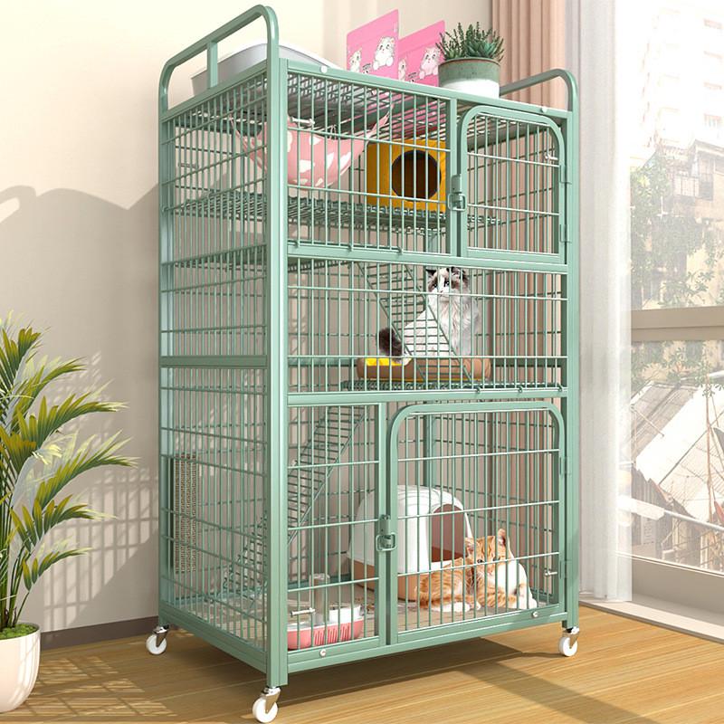 热销超大自由空间一体家用三层猫房子不占地猫爬架猫柜猫笼别墅带