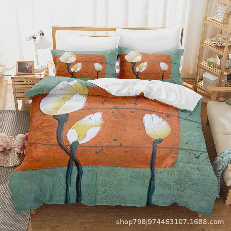 3d数码印花油画三件套之四风格四件套套件厂家直供