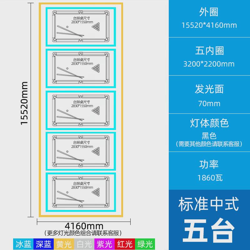 台球厅氛围灯台球室台球桌专用灯超市商场氛围灯灯台球灯健身房