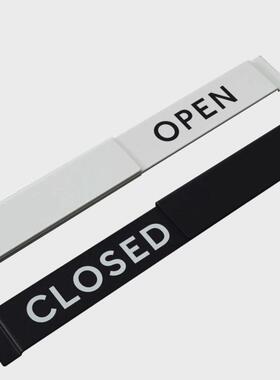 创意open店铺营业中挂牌网红店close商店橱窗餐厅定制提示标识牌