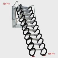 閣樓伸縮樓梯家用加厚隱形壁掛拉梯室內(nèi)外伸整體折疊別墅復(fù)式梯子