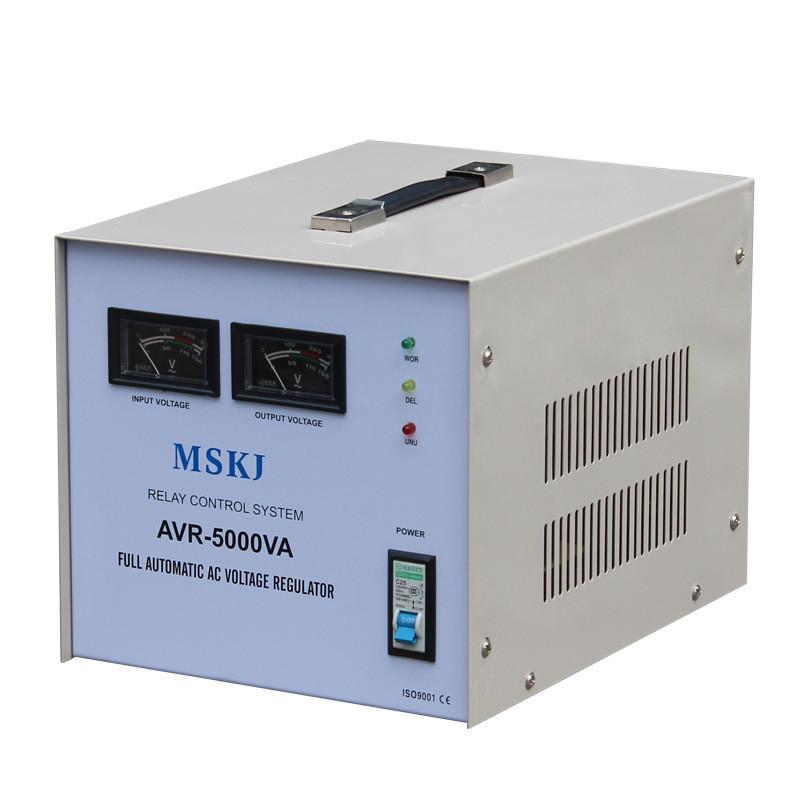 继电器茂盛式稳压器单相220v5kva稳压器110v出口印度