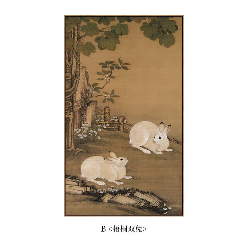 春阁倦读图新中式仕女图书房古风挂画两联玄关壁画复古餐厅装饰画