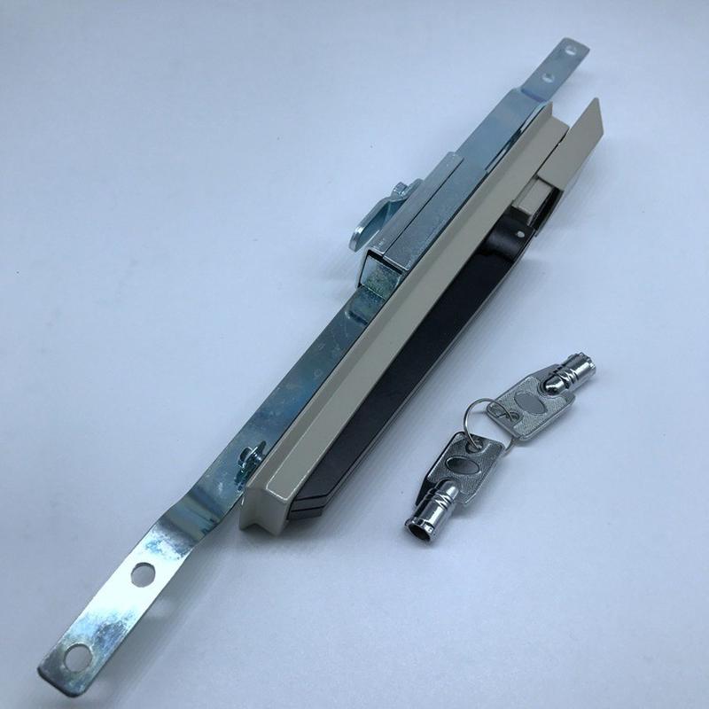 ms830米黄配大锁片连杆锁，天地机柜，柜门锁，配电箱门锁，锁锁