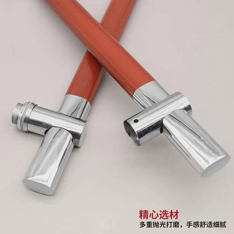 玻璃门拉手孔距可调节推拉门大门拉手不锈钢拉手木门拉手仿木869