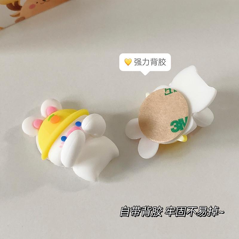 可爱桌面无痕免打孔理线器数据线手机充电线夹卡扣固定器牙刷收纳
