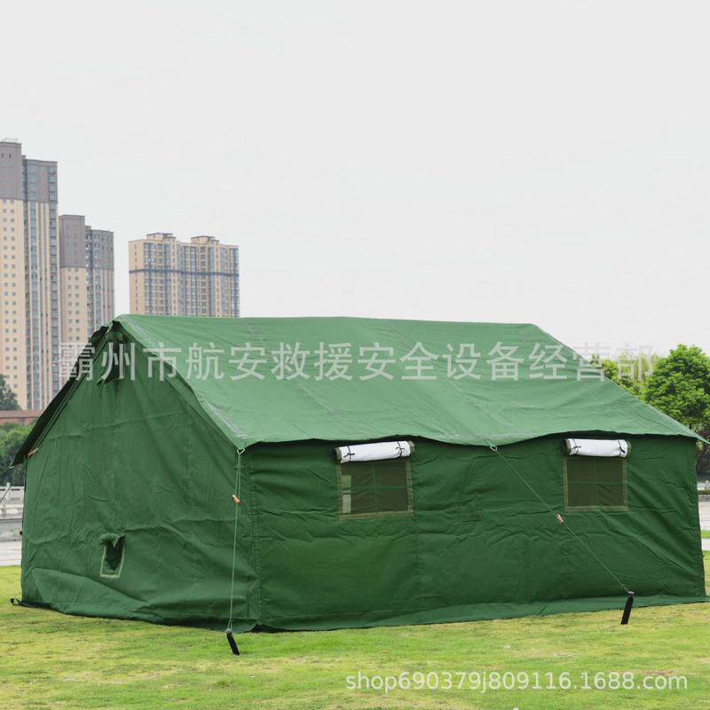 98-10型露营加棉帐篷帐篷撑杆式大型帐篷野外驻训临时便携