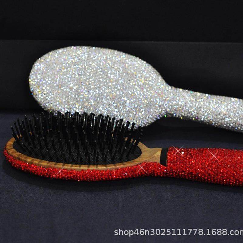 奢华满钻创意贴钻化妆梳子气垫按摩梳 随身便携梳子美发女士镶钻,家庭/个人清洁工具,梳子/化妆梳/按摩梳,淘宝优惠券,粉丝福利购,淘宝优惠卷