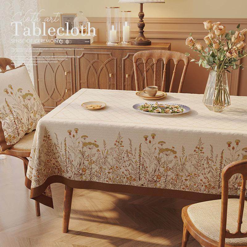 美式风格桌布田园高贵防水防烫长方形客厅餐桌布艺户外茶几垫台布,居家布艺,桌布,淘宝优惠券,粉丝福利购,淘宝优惠卷