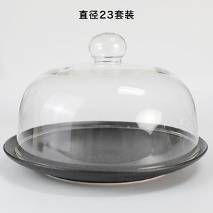 微波炉加热盖玻璃专用家用防油防溅热菜盖耐高温甜品展示罩保鲜罩