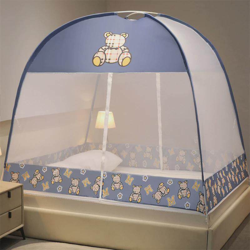 蒙古包蚊帐夏家用卧室可折叠免安装新款可拆洗1.8m床1.5m宿舍蚊帐
