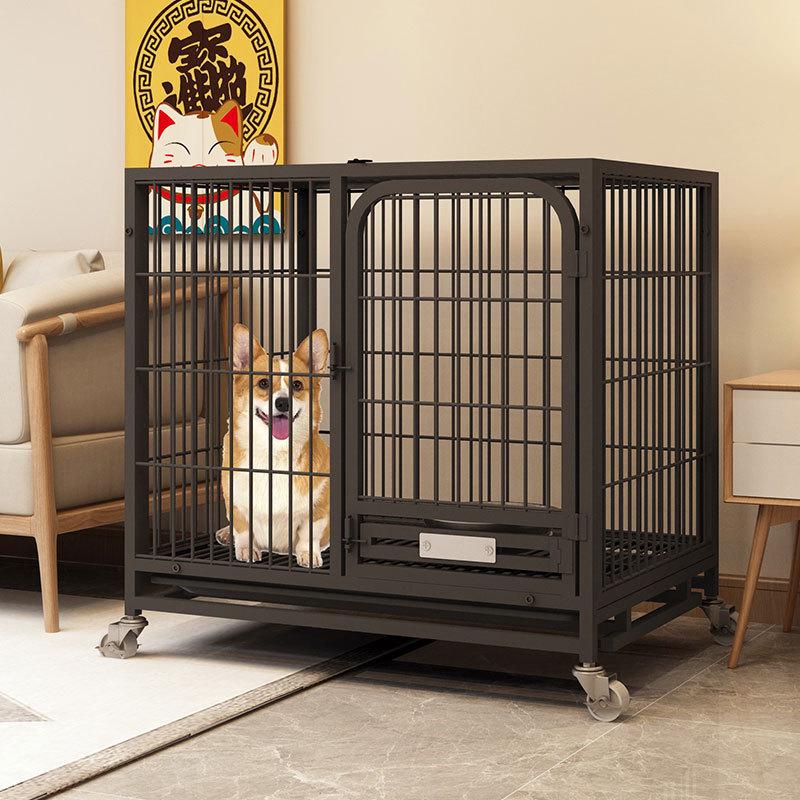 家用中型小型大型犬宠物狗狗泰迪柯基狗笼子室内围栏式带厕所分离