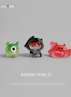 无聊了！摆一堆恶魔精灵情绪解压桌面小摆件治愈系万圣节工位装饰