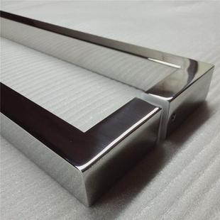 不锈钢方管长拉手简约推拉玻璃门把手拉丝镜光仿古金色黑色可定制